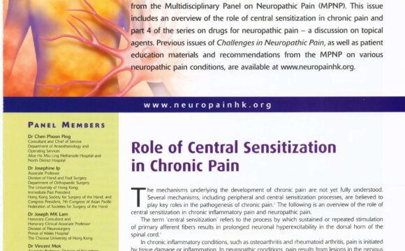 Role of Central Sensitization in Chronic Pain